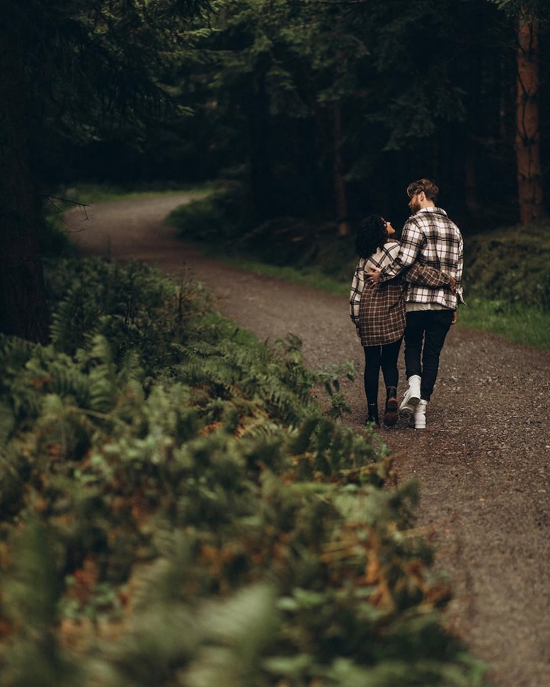 Aaron & Silva — dappled light, Crone Wood, Co. Wicklow