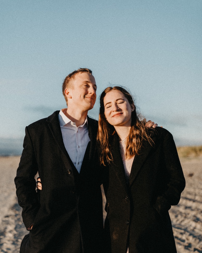 Alina & Erik — reed beds, Bull Island, Dublin Bay