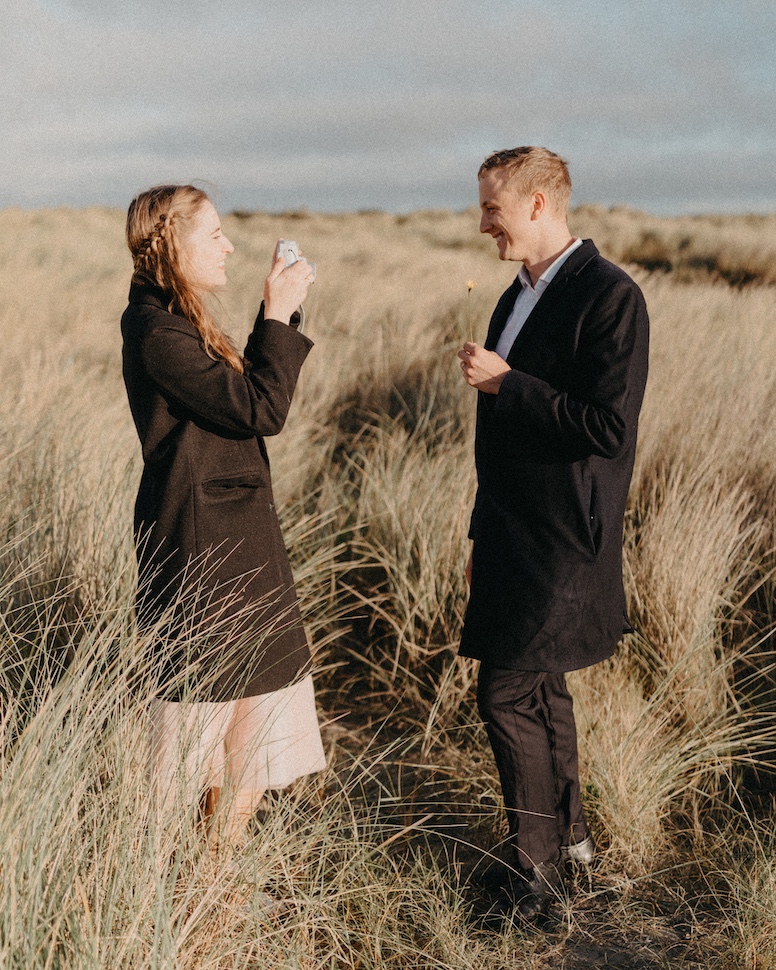 Alina & Erik — low tide, Bull Island, Dublin Bay