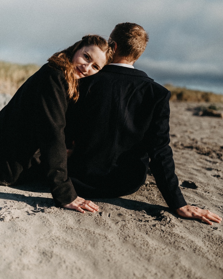 Alina & Erik — sea breeze, Bull Island, Dublin Bay