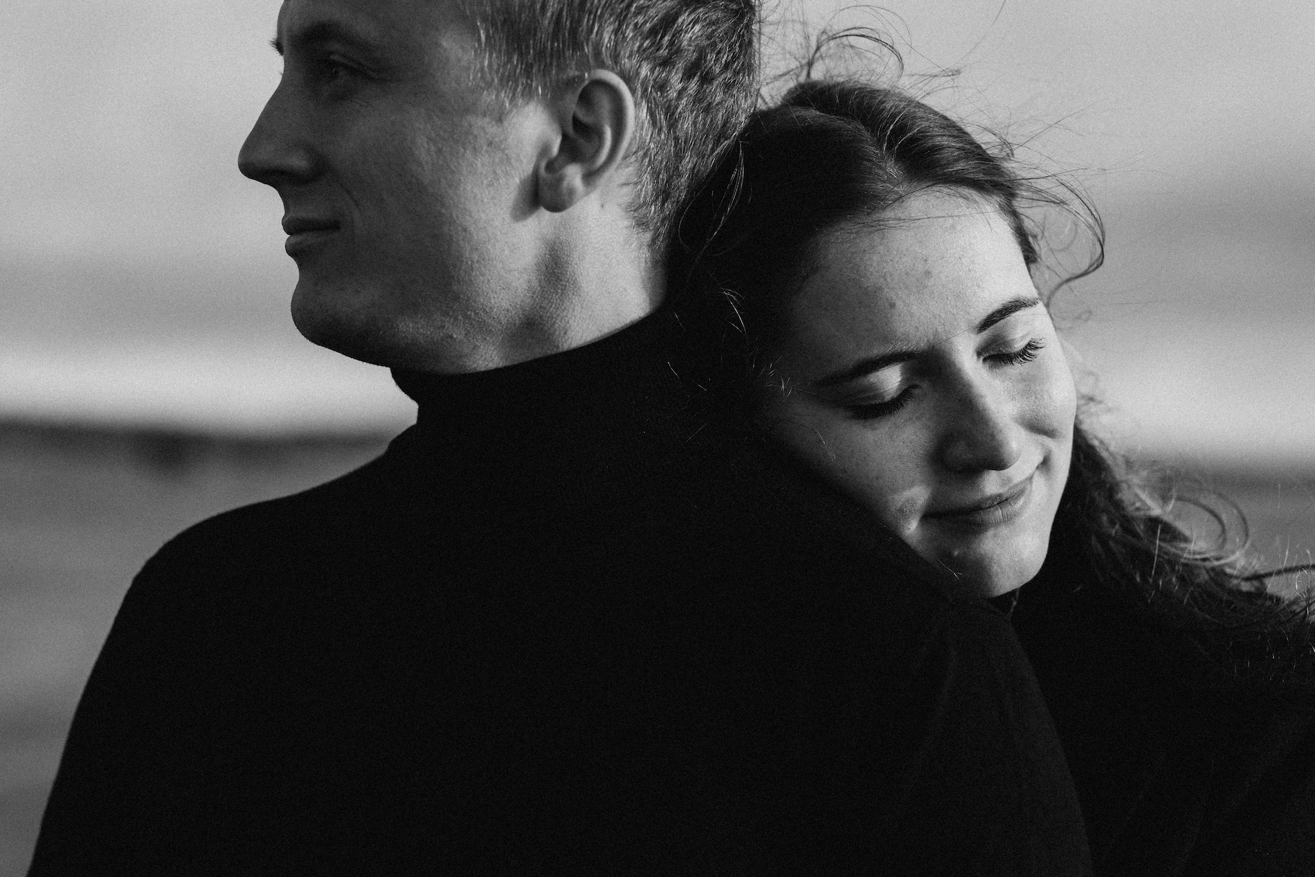 Alina & Erik — evening light, Bull Island, Dublin Bay