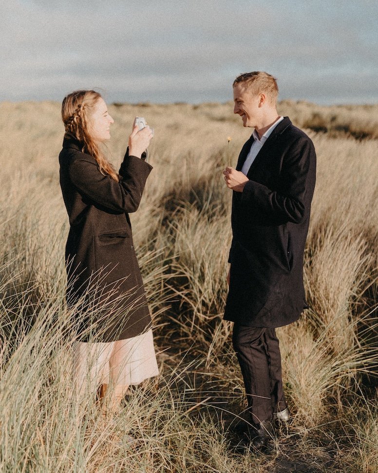 Alina & Erik — low tide, Bull Island, Dublin Bay