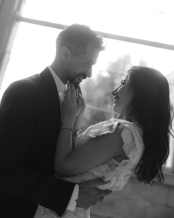 Amar and Hosam — City Hall couple Dublin, diamond tile floor
