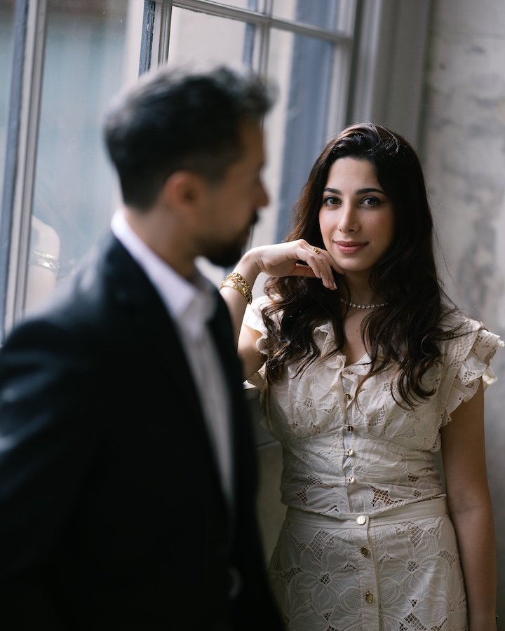Amar and Hosam — intimate pre-wedding portrait Dublin City Hall