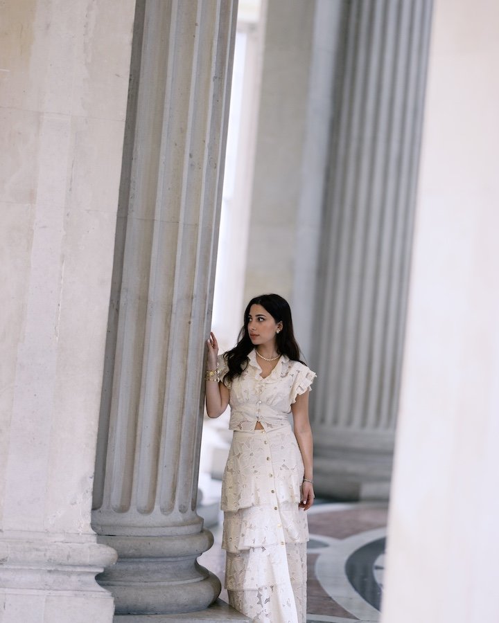 Amar and Hosam — Dublin City Hall wedding session, Corinthian columns