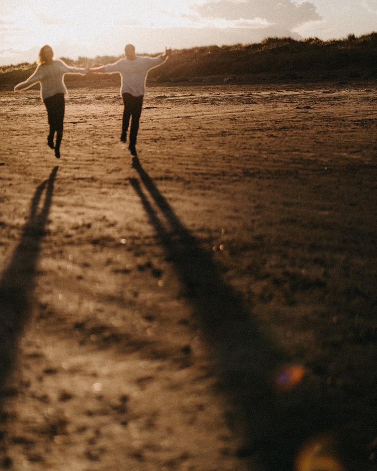 Anastasia & Adam — sea light portrait, Bull Island, Dublin Bay