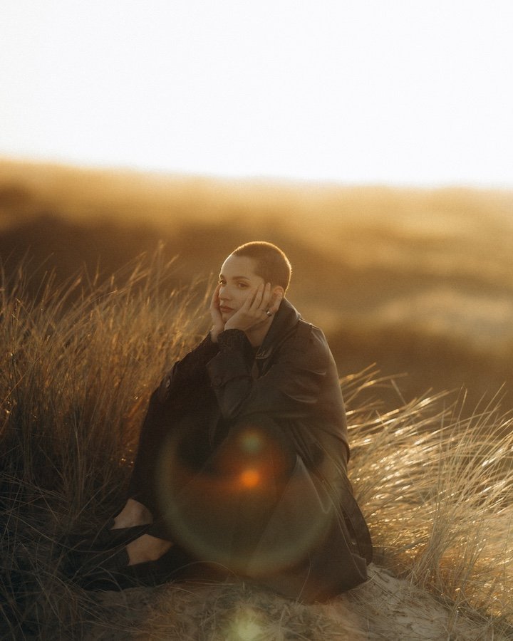 Anna — natural light portrait at Portmarnock