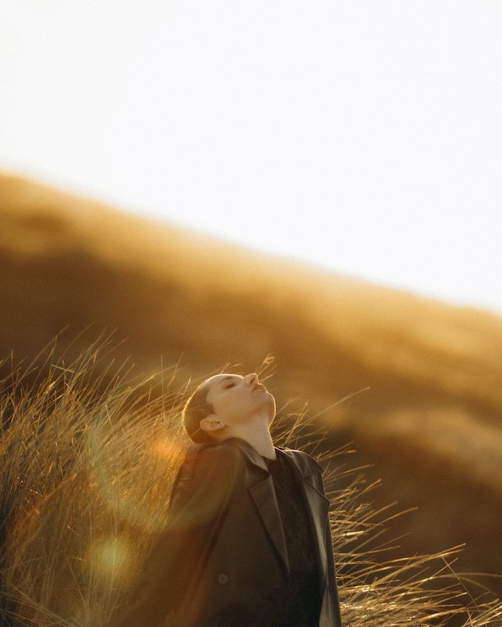 Anna — portrait, Portmarnock Beach, Co. Dublin