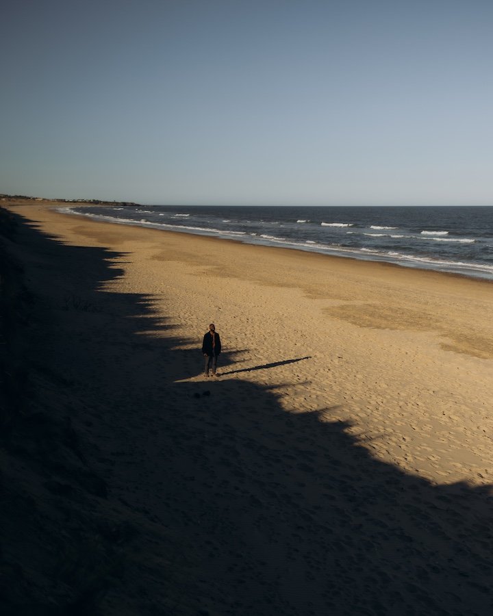 Black Paddy — portrait at Brittas Bay, Co. Wicklow