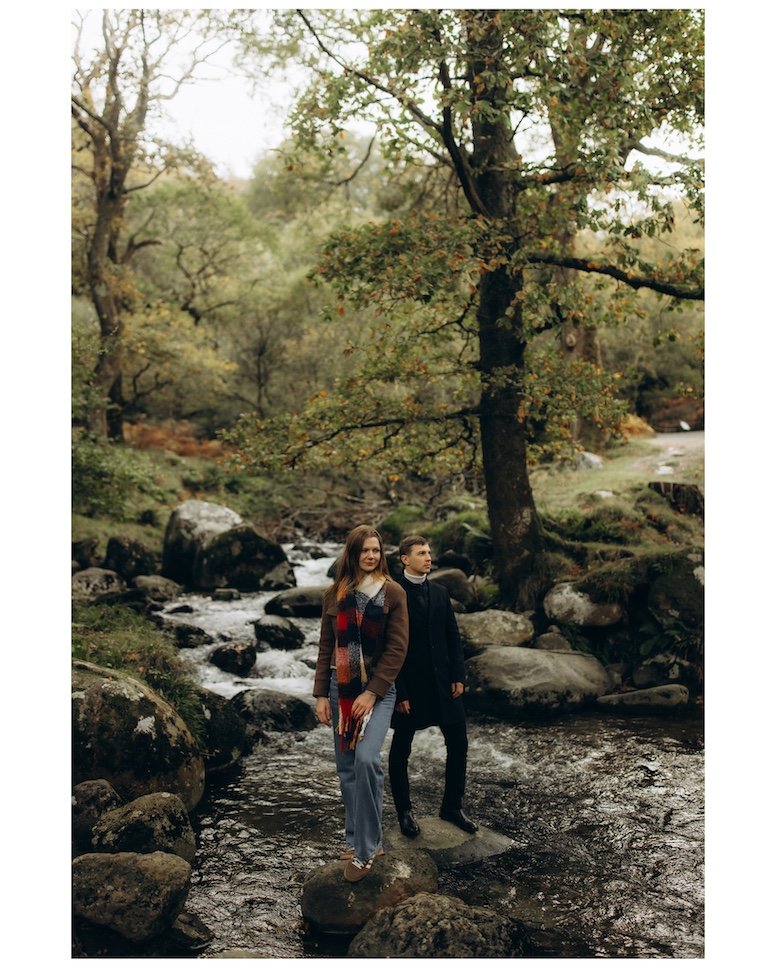 Dima & Kate — misty woodland, Glendalough, Co. Wicklow