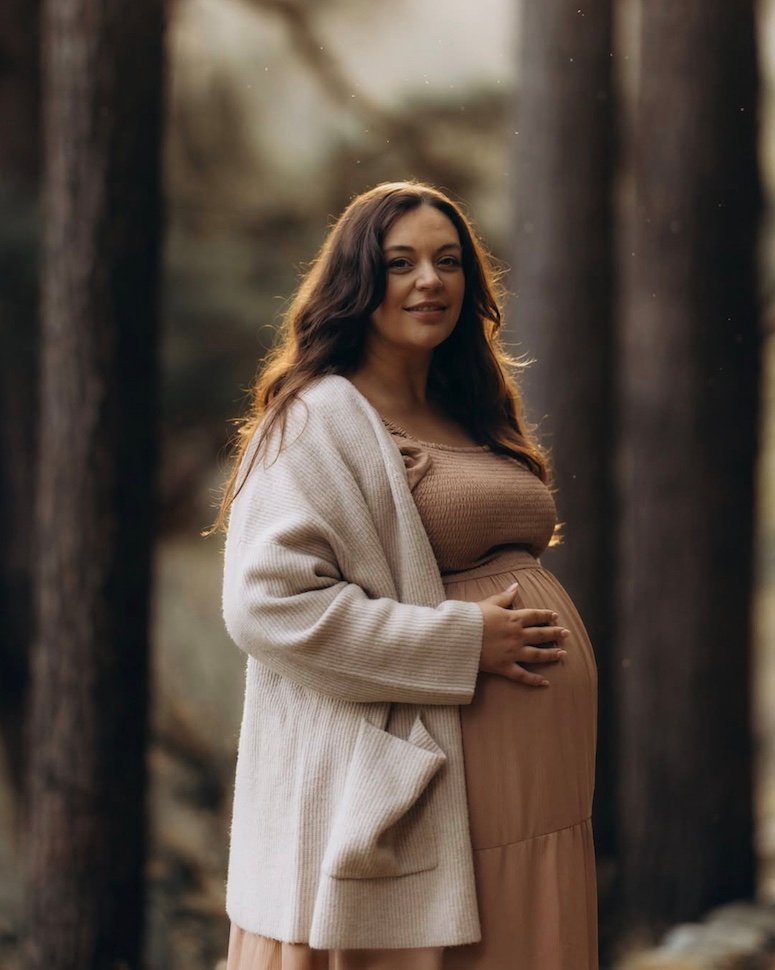 Ebony & Ryan — forest walk maternity, Glendalough, Co. Wicklow
