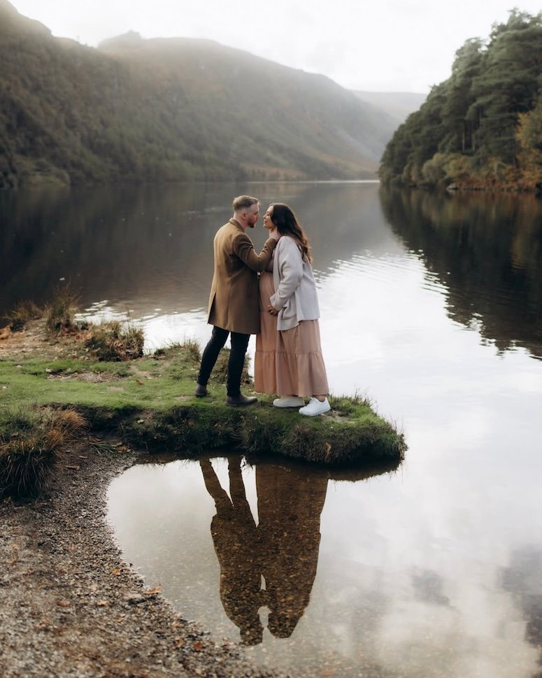 Ebony & Ryan — Glendalough pine forest maternity, Glendalough, Co. Wicklow