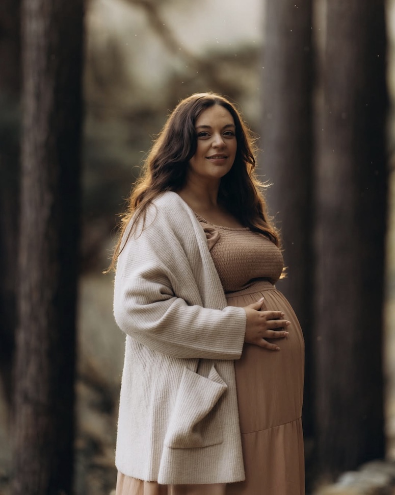 Ebony & Ryan — forest walk maternity, Glendalough, Co. Wicklow