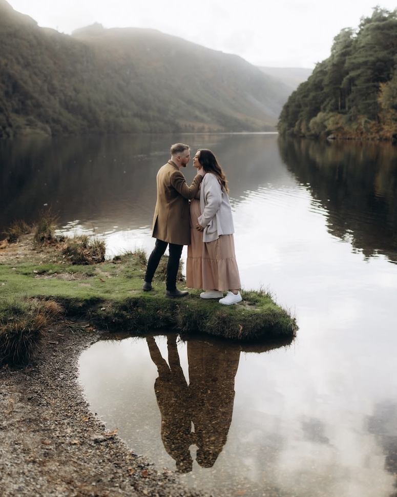 Ebony & Ryan — Glendalough pine forest maternity, Glendalough, Co. Wicklow