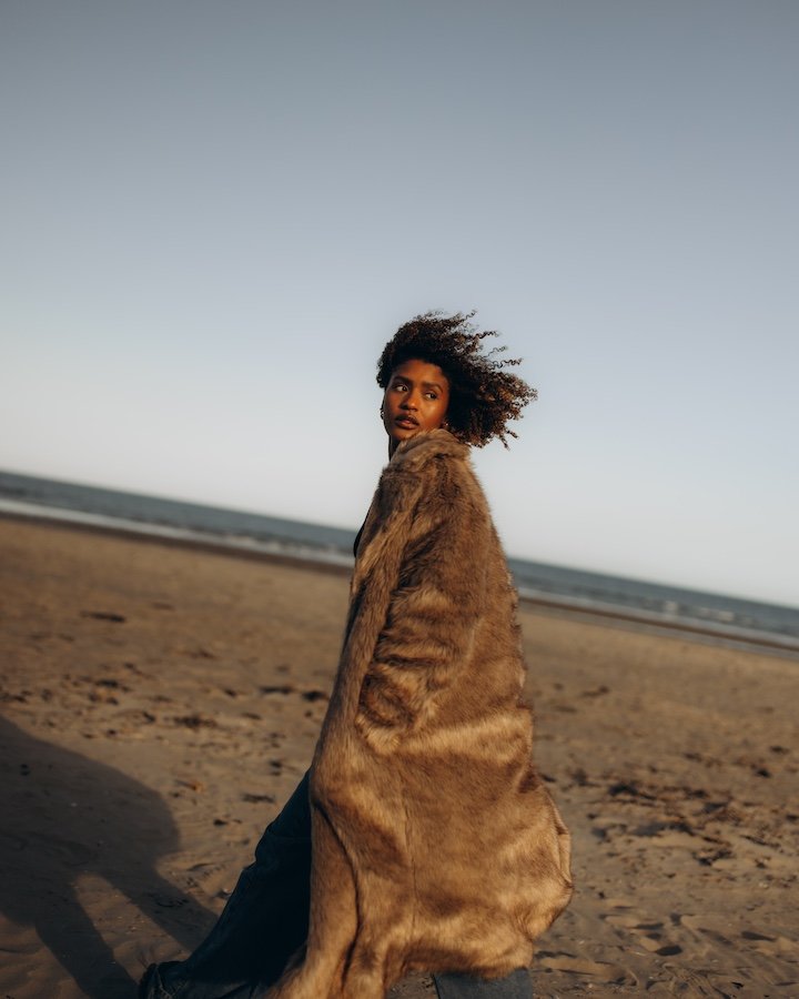 Eileen — portrait at Bull Island, Dublin