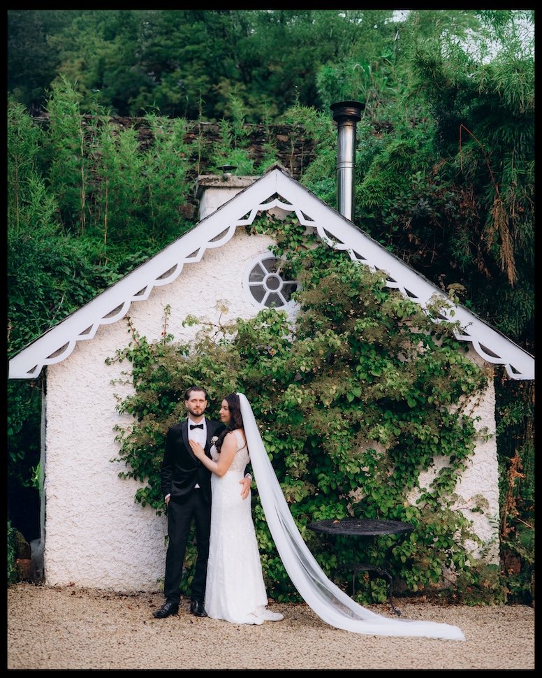Ballybeg House wedding reception — guests celebrating, Wicklow country house