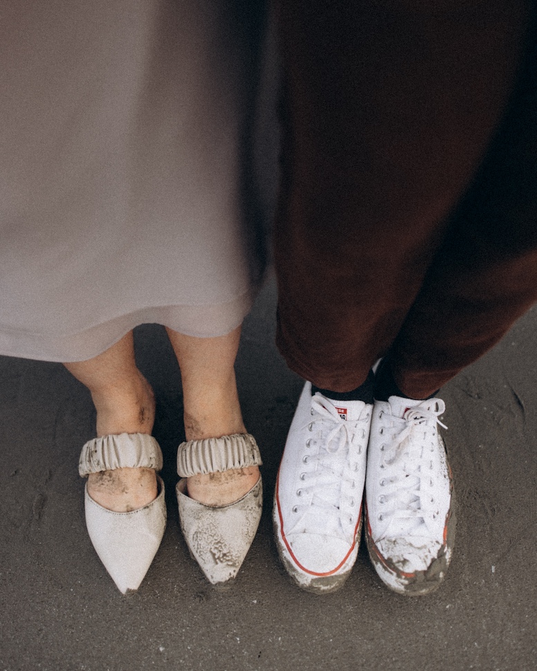 Juliette & Cian — sea breeze engagement, Bull Island, Dublin Bay