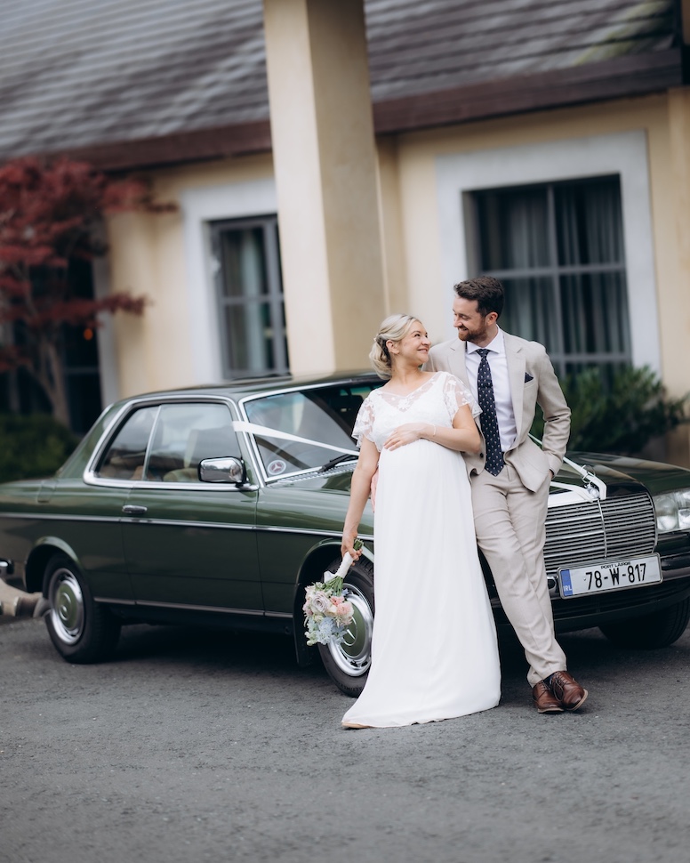 Lauren and Keith — couple outdoors, Druids Glen Hotel, Co. Wicklow