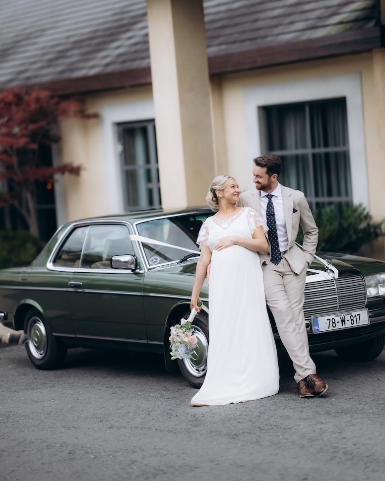 Lauren and Keith — couple outdoors, Druids Glen Hotel, Co. Wicklow