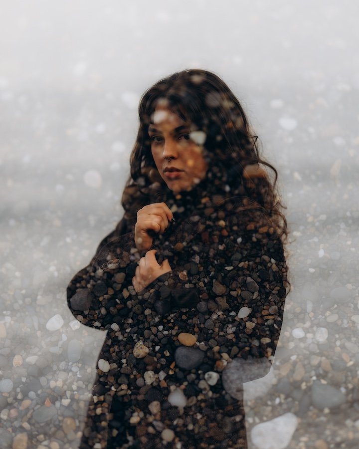 Leticia — natural light portrait, Dublin coast