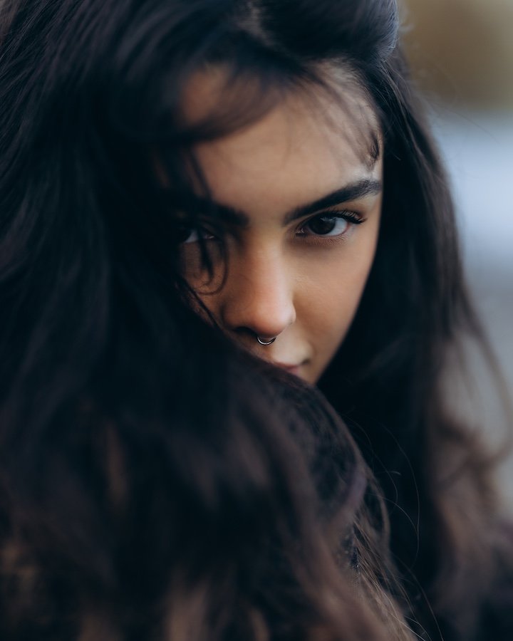 Leticia — portrait, Killiney Beach, Dublin
