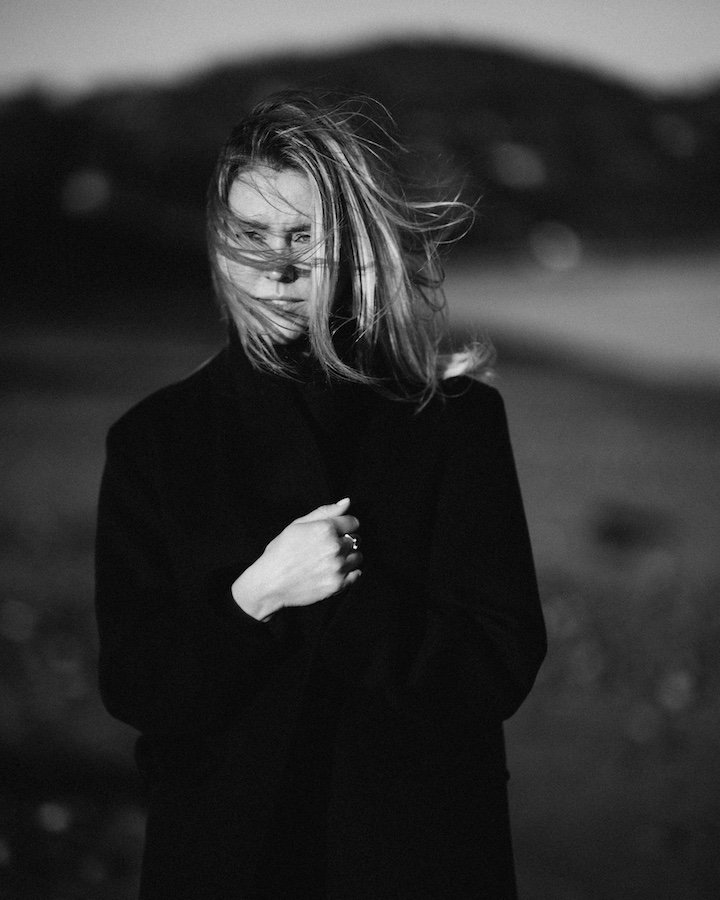 Lubovj — portrait session at Killiney Beach, Dublin