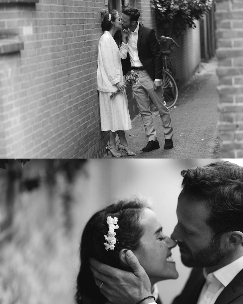 Marta & Andris — Amsterdam streets wedding portrait, Amsterdam, Netherlands