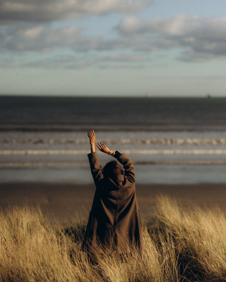 Nevidita portrait on Bull Island — coastal natural light, Dublin