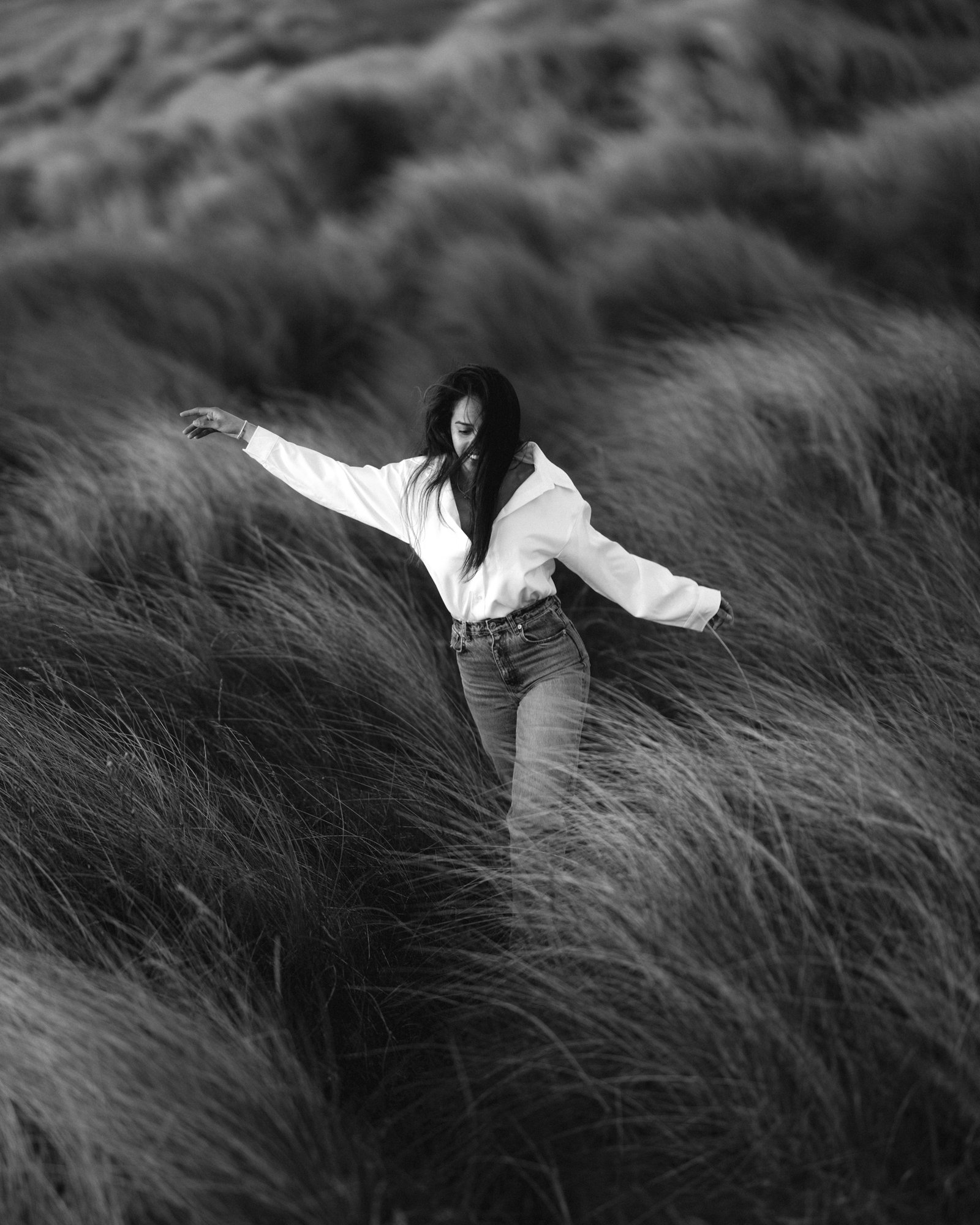 Perla at Bull Island Dublin Bay — coastal portrait photography