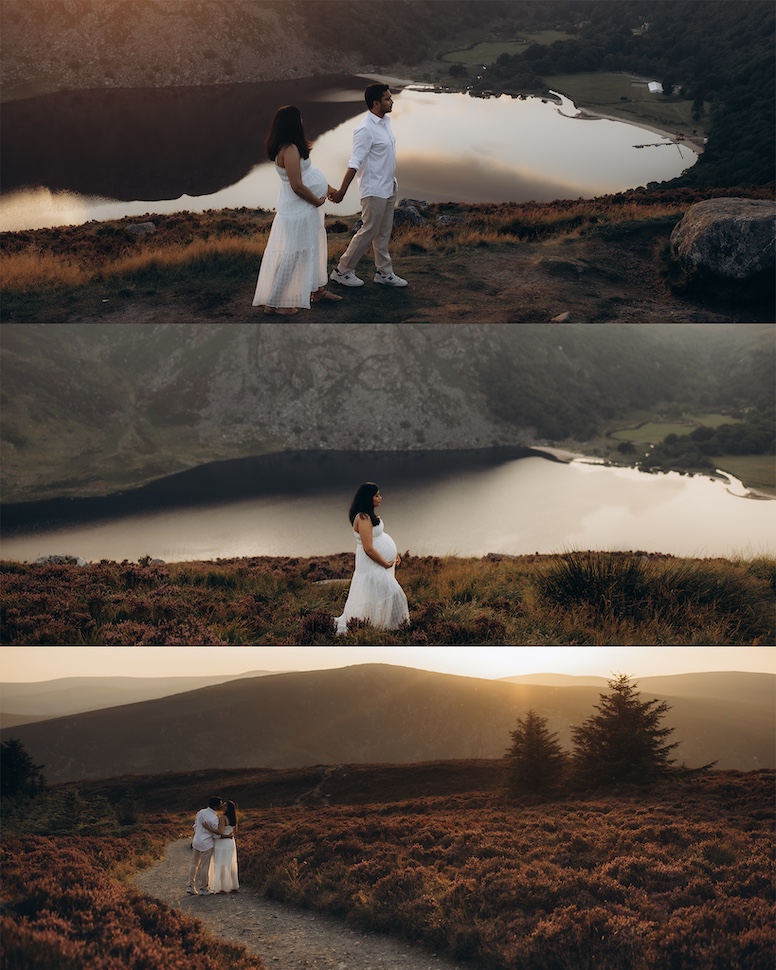 Rachita & Sid — open moorland maternity, Wicklow Mountains near Guinness Lake