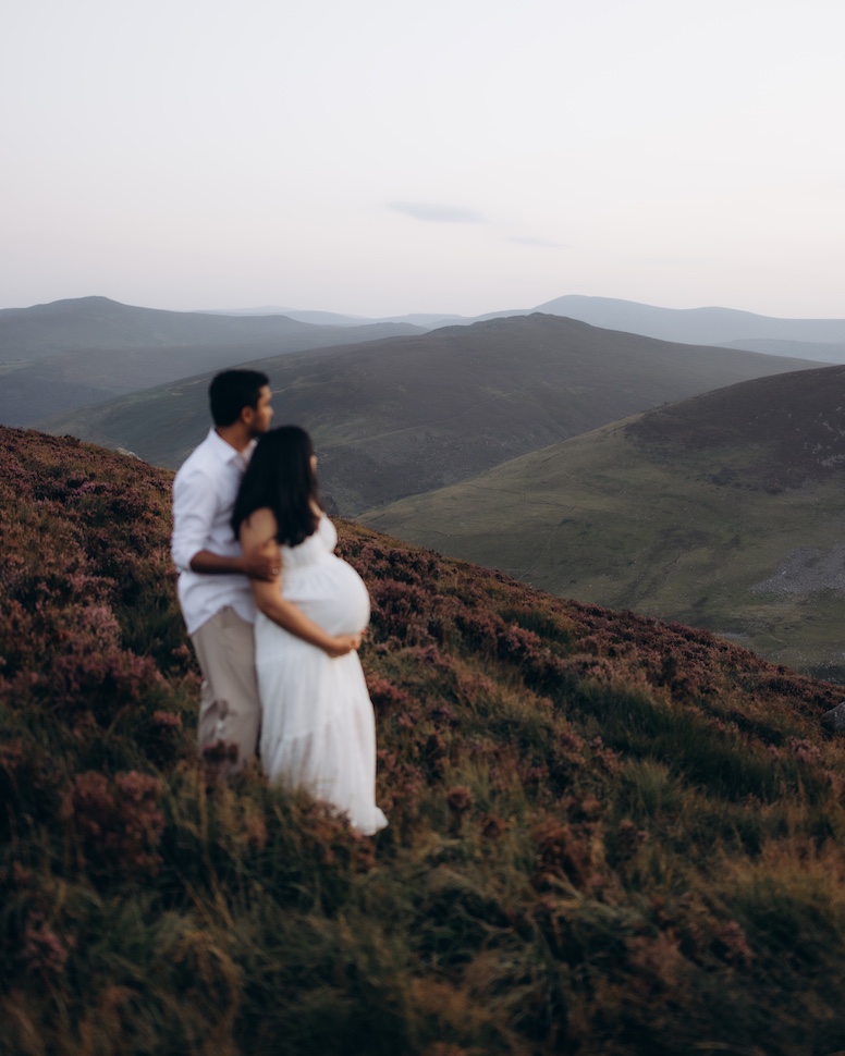 Rachita & Sid — mountain moorland maternity, Wicklow Mountains near Guinness Lake