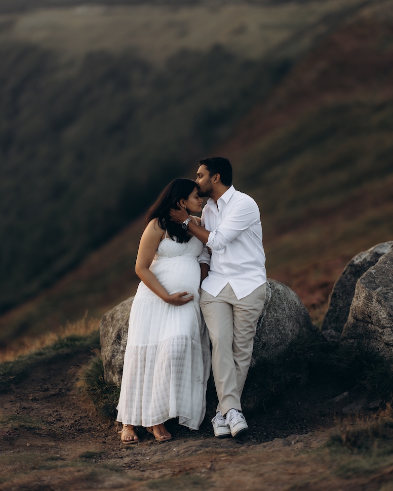 Rachita & Sid — Lough Tay maternity session, Wicklow Mountains near Guinness Lake