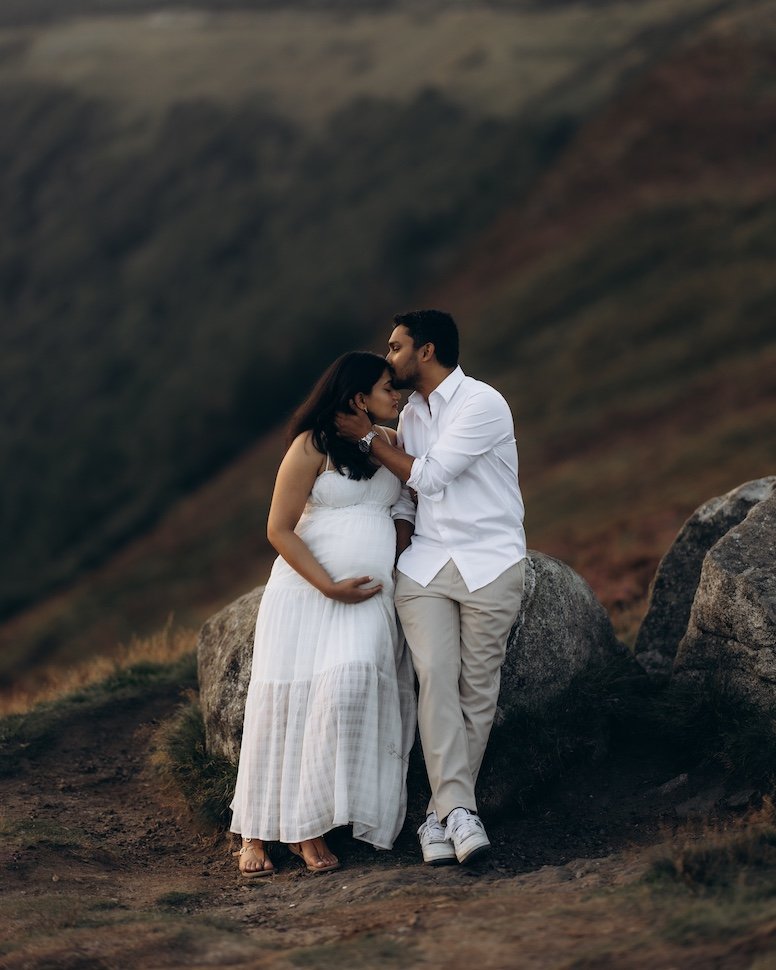 Rachita & Sid — Lough Tay maternity session, Wicklow Mountains near Guinness Lake