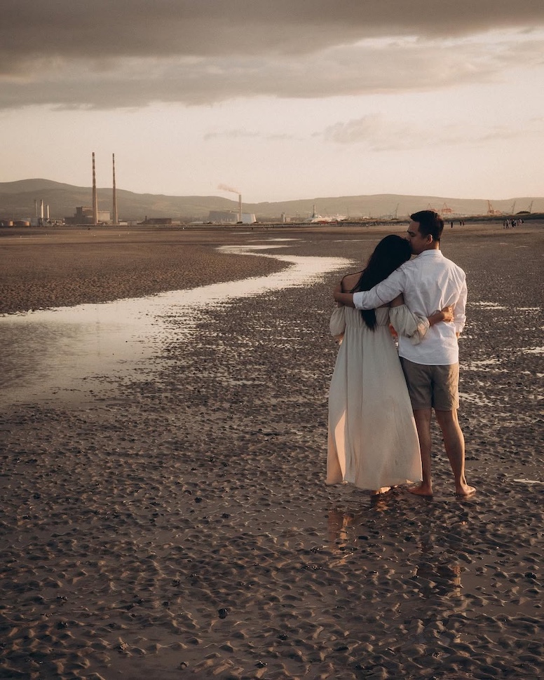Rikki & Kaye — Bull Island couple portrait, Bull Island, Dublin Bay