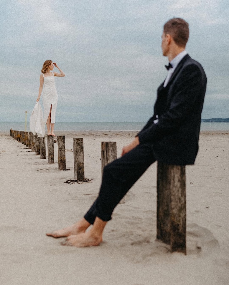 Sasha & Rafal — Dublin Bay couple golden light, Bull Island, Dublin Bay