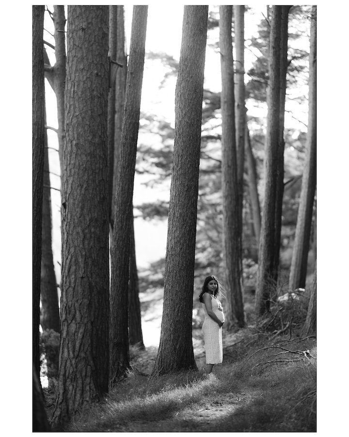 Sona & Chiragh — expecting couple, Glendalough, Co. Wicklow