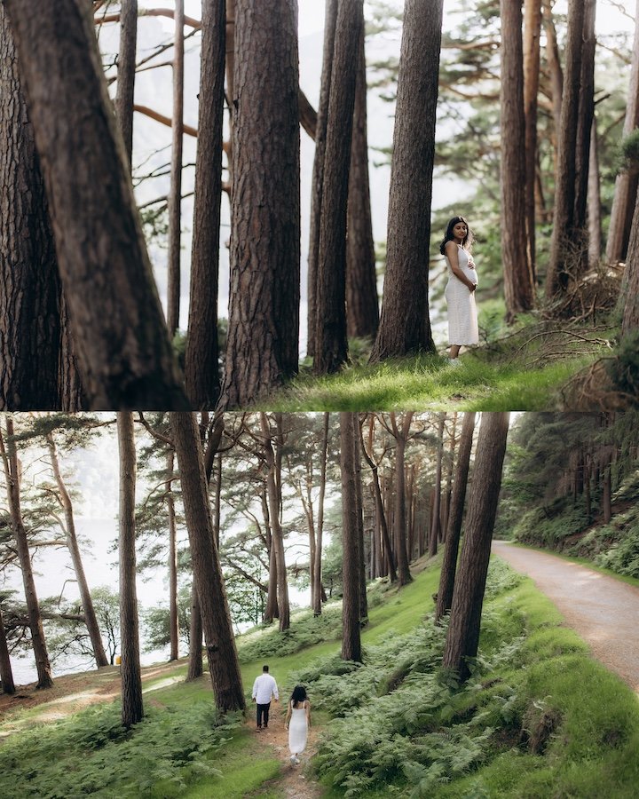 Sona & Chiragh — maternity portrait in the Wicklow Mountains