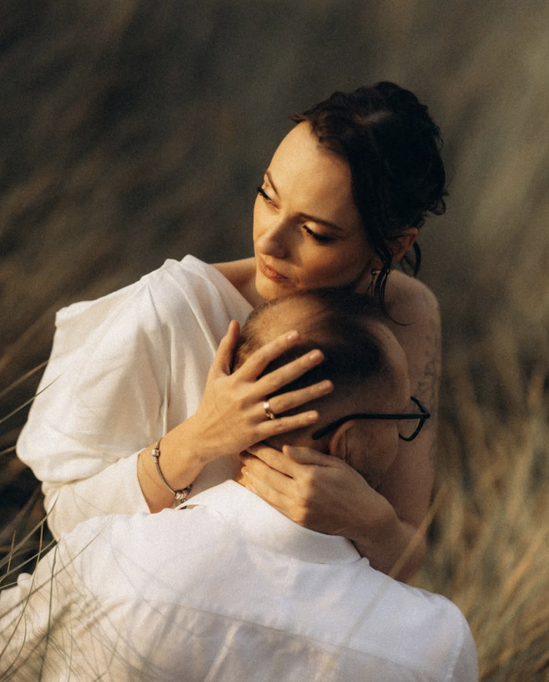 Zoya & Alex — Bull Island shoreline portrait, Bull Island, Dublin Bay
