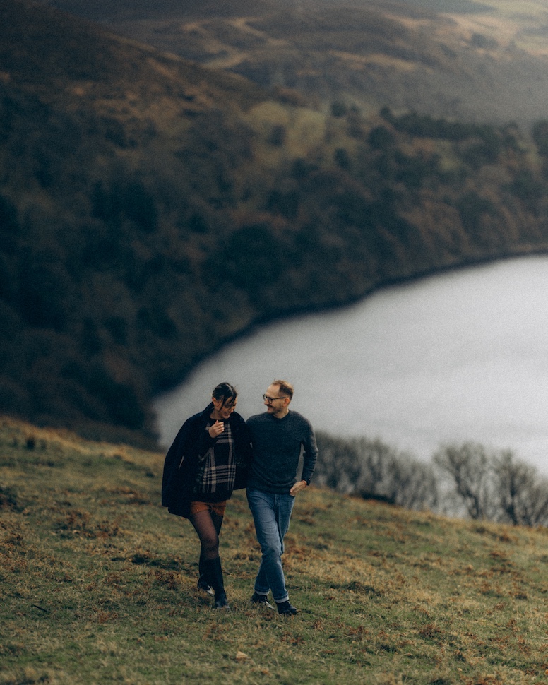 Zoya and Alex expecting — portrait in the Wicklow Mountains, Co. Wicklow