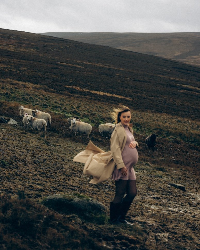 Zoya and Alex — maternity session in the Wicklow Mountains, Ireland