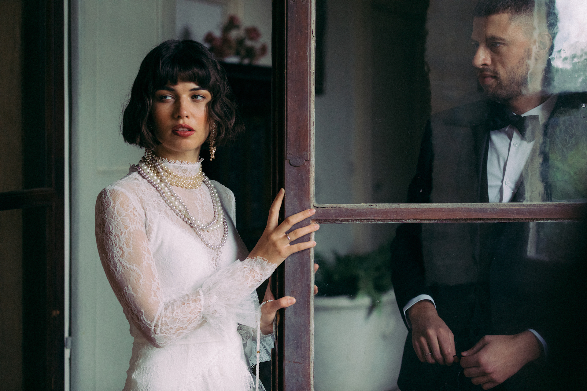 Couple portrait at Irish wedding